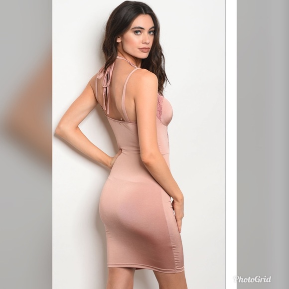 Fashion nova Mauve  lace dress - Picture 4 of 6
